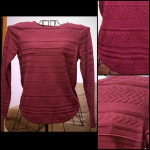 Croft & Barrow Burgundy Sweater